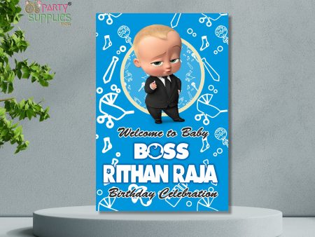 Boss Baby Theme Customized Welcome Board Online Sale