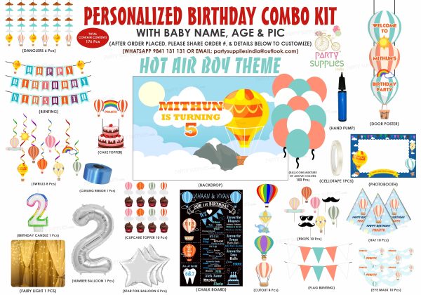 Hot Air Boy Theme Premium Kit Online now