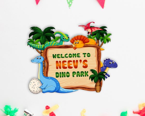 Dinosaur Theme Customized Welcome Board Online Hot Sale