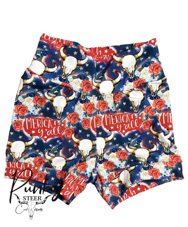 6y-9y shorties shorts - merica y’all Discount