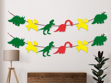 Dinosaur Theme Flag Hanging Fashion