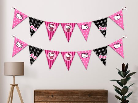 Hello Kitty Theme Flag Hanging Supply