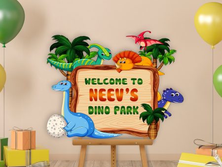 Dinosaur Theme Customized Welcome Board Online Hot Sale