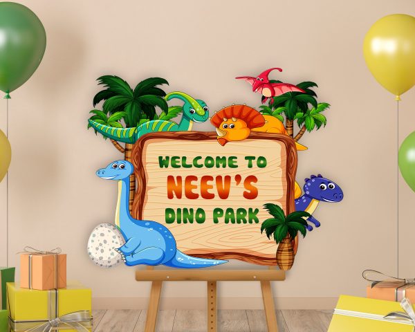 Dinosaur Theme Customized Welcome Board Online Hot Sale