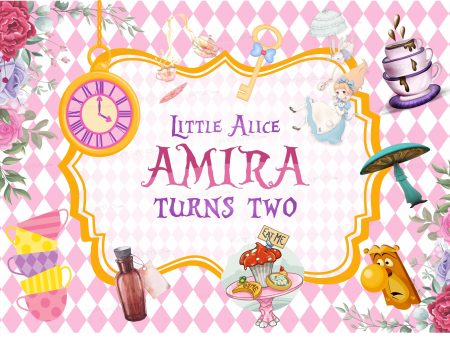 Alice in Wonderland Customized Backdrop Supply