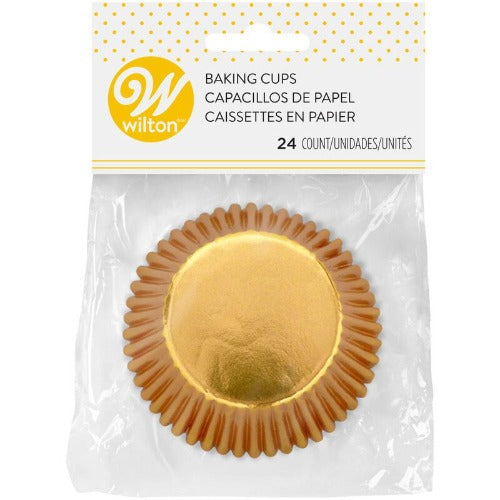 Standard Cupcake Liners - Gold Foil Online Sale