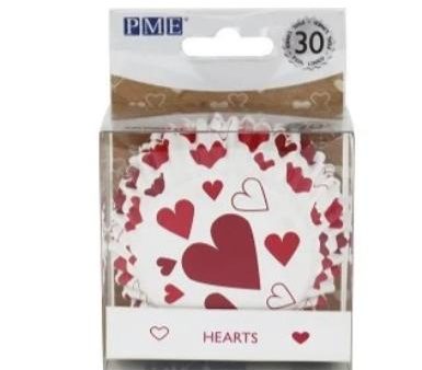 Standard Cupcake Liners - Hearts For Cheap