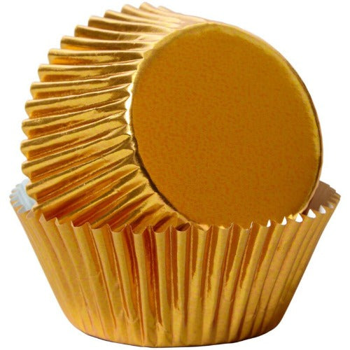 Standard Cupcake Liners - Gold Foil Online Sale