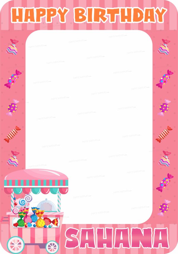 Candy Theme Photobooth Supply