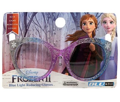 Frozen Purple Cateye w  Snowflakes Blue Light Blocking Glasses For Sale