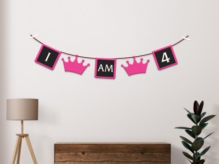 Princess Theme Personalized with Baby Age Hanging For Cheap