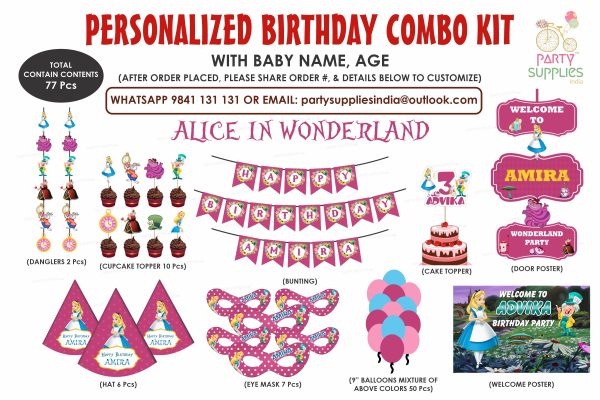 Alice in Wonderland Preferred Theme Kit Online Hot Sale