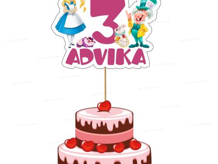 Alice in Wonderland Customized Cake Topper Online Sale