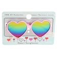 Pink Eletroplated Heart Arkaid Sunglasses Fashion