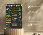 Dinosaur Theme Personalized Chalk Board Online