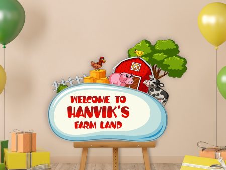 Farm Theme Personalized Welcome Board Online