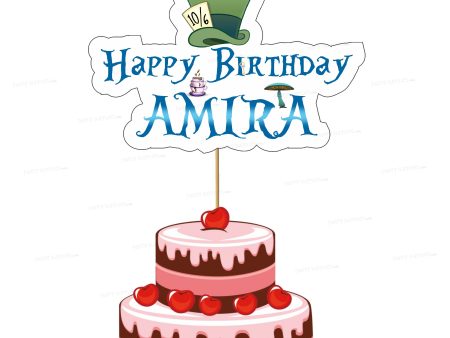 Alice in Wonderland Personalized Cake Topper Online Sale