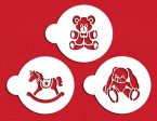 Stencil - Teddy, Horse & Bunny Cookie Set For Discount