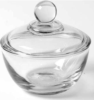 Clear Sugar Bowl and Lid Hot on Sale