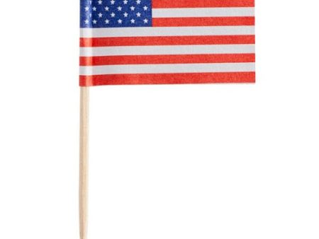 American Flag Food Pick - Pack of 100 Fashion