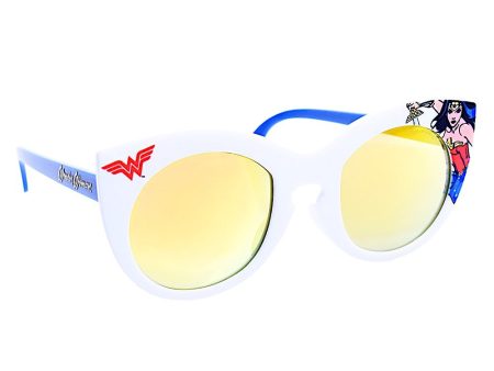 Wonder Woman White Frame Arkaid Sunglasses Hot on Sale