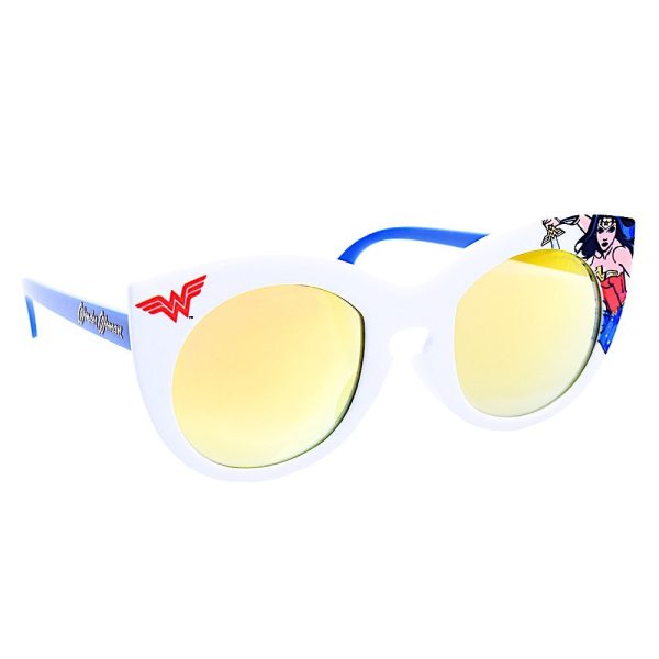 Wonder Woman White Frame Arkaid Sunglasses Hot on Sale