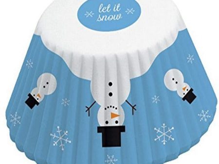 Standard Cupcake Liners - Snowman Cheap