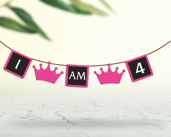 Princess Theme Personalized with Baby Age Hanging For Cheap