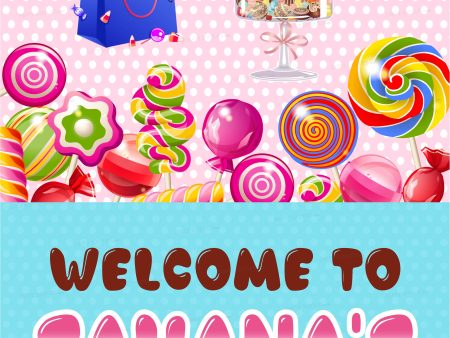 Candy Theme Welcome Board Supply