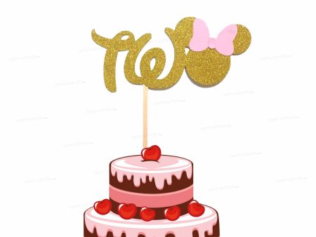 Minnie Mouse Name Theme Cake Topper on Sale