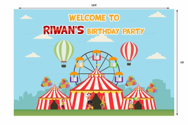 Circus Theme Customized Welcome Board Fashion