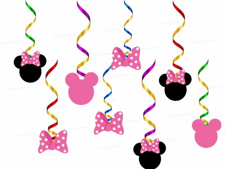 Minnie Mouse Theme Colourful Swirls Online