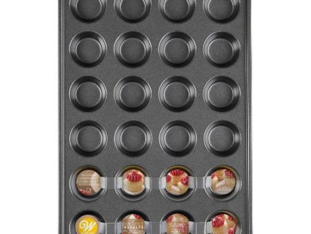 Perfect Results Premium Non-Stick Mini Muffin and Cupcake Pan, 24-Cavity Online Hot Sale