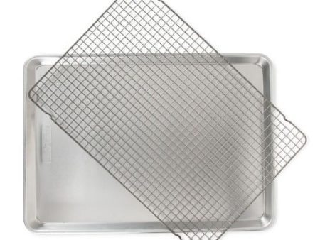 Big Sheet with Oven-Safe Nonstick Grid For Discount